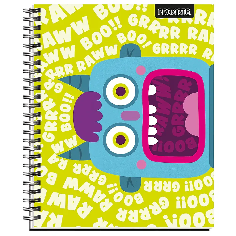CUADERNO UNIVERSITARIO 100 HJS 7MM MONSTER 