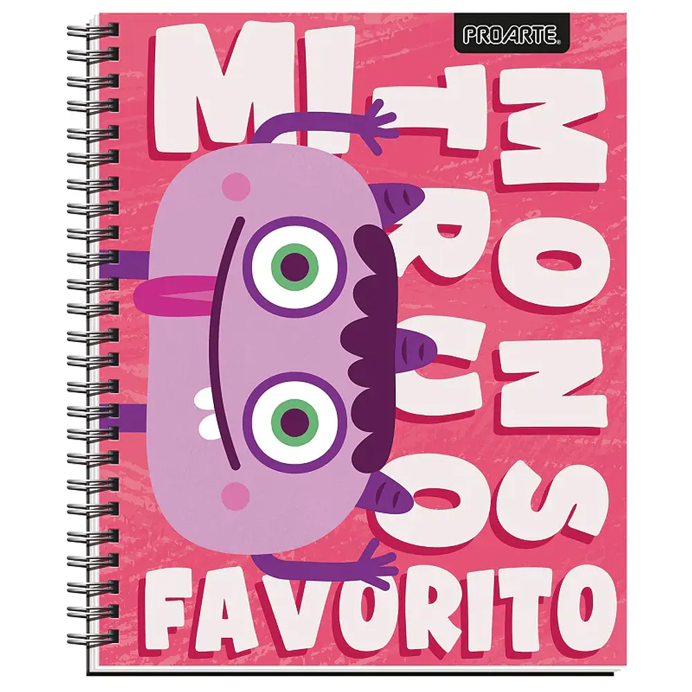 CUADERNO UNIVERSITARIO 100 HJS 7MM MONSTER 