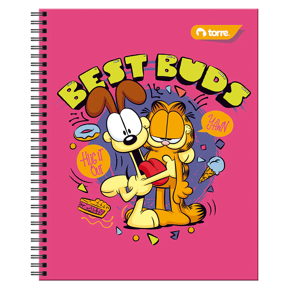 CUADERNO UNIVERSITARIO 100HJS 7MM GARFIELD CLASICO
