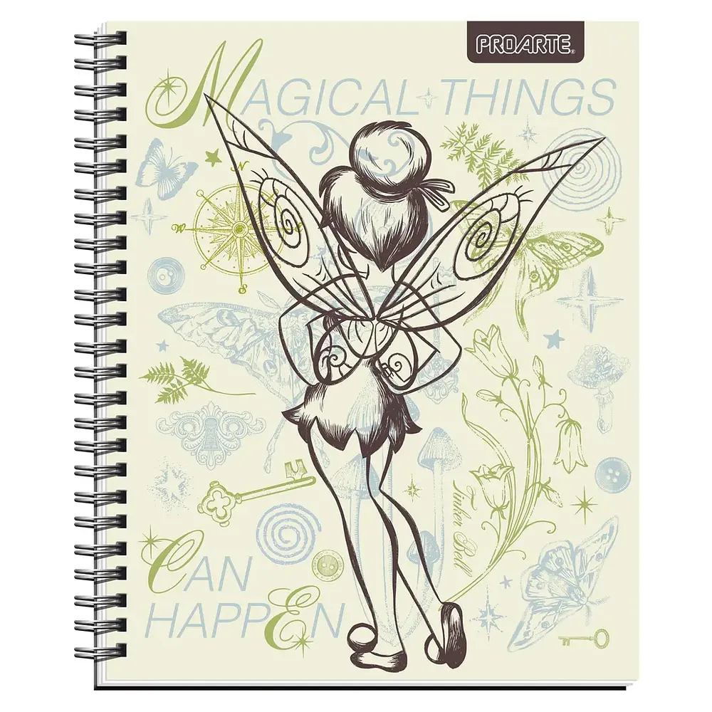 CUADERNO UNIVERSITARIO 100 HJS 7MM SUPER TINKERBELL 