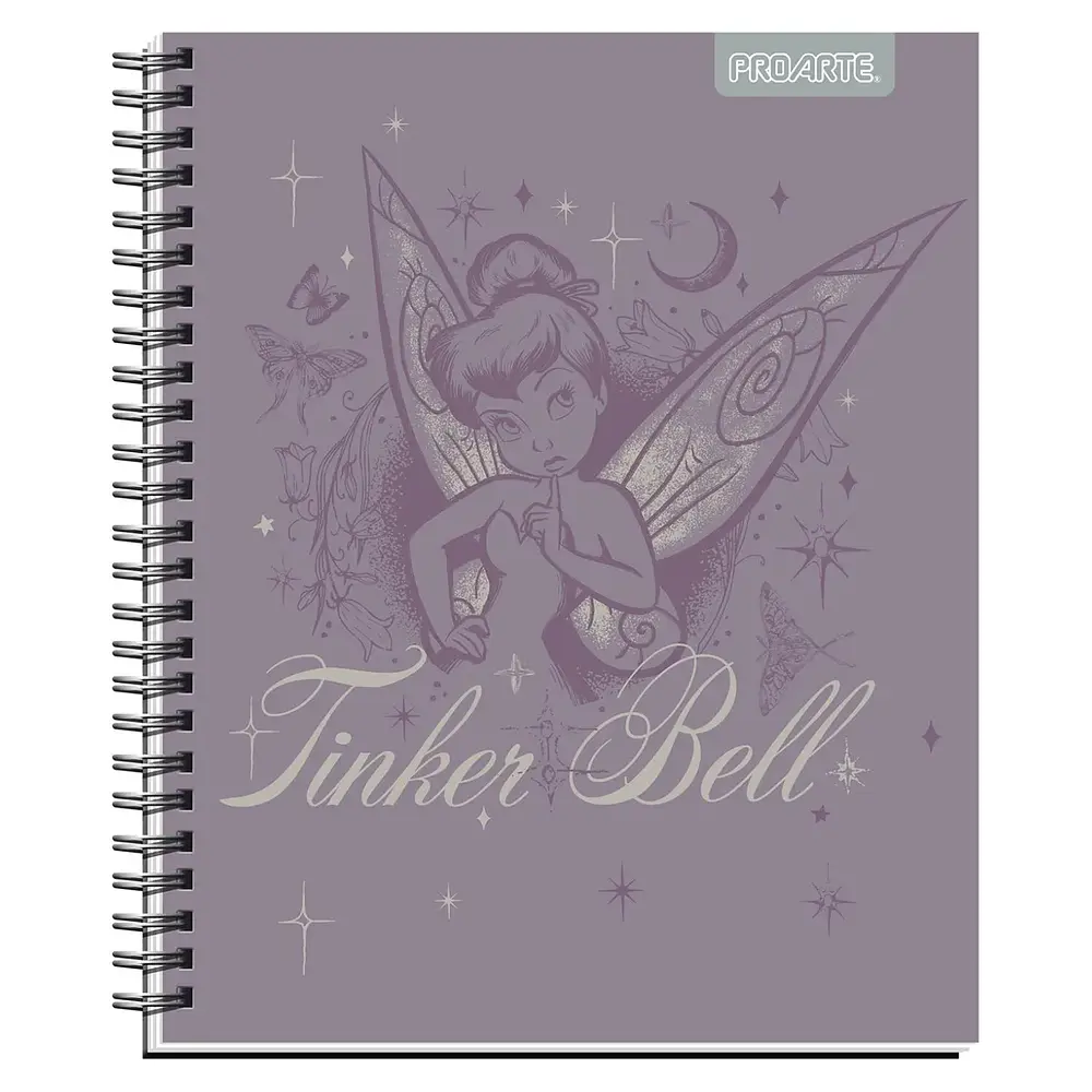CUADERNO UNIVERSITARIO 100 HJS 7MM SUPER TINKERBELL 