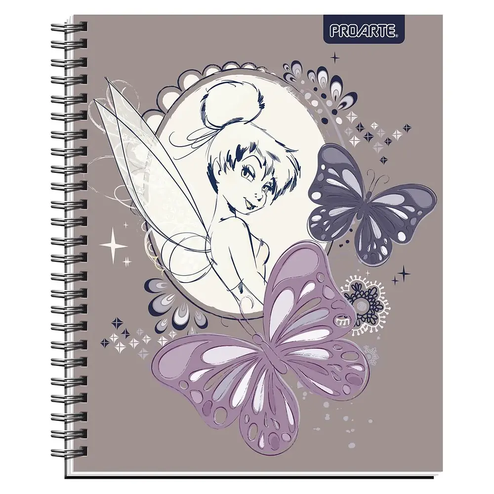 CUADERNO UNIVERSITARIO 100 HJS 7MM SUPER TINKERBELL 