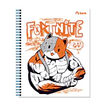 CUADERNO UNIVERSITARIO 100HJS MAT7MM. FORTNITE