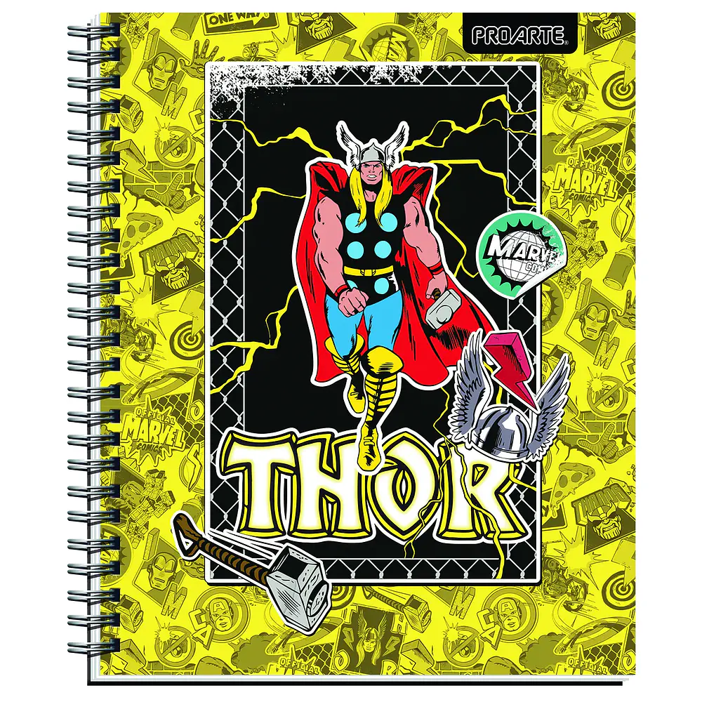 CUADERNO UNIVERSITARIO 100HJS MAT7MM. MARVEL COMICS