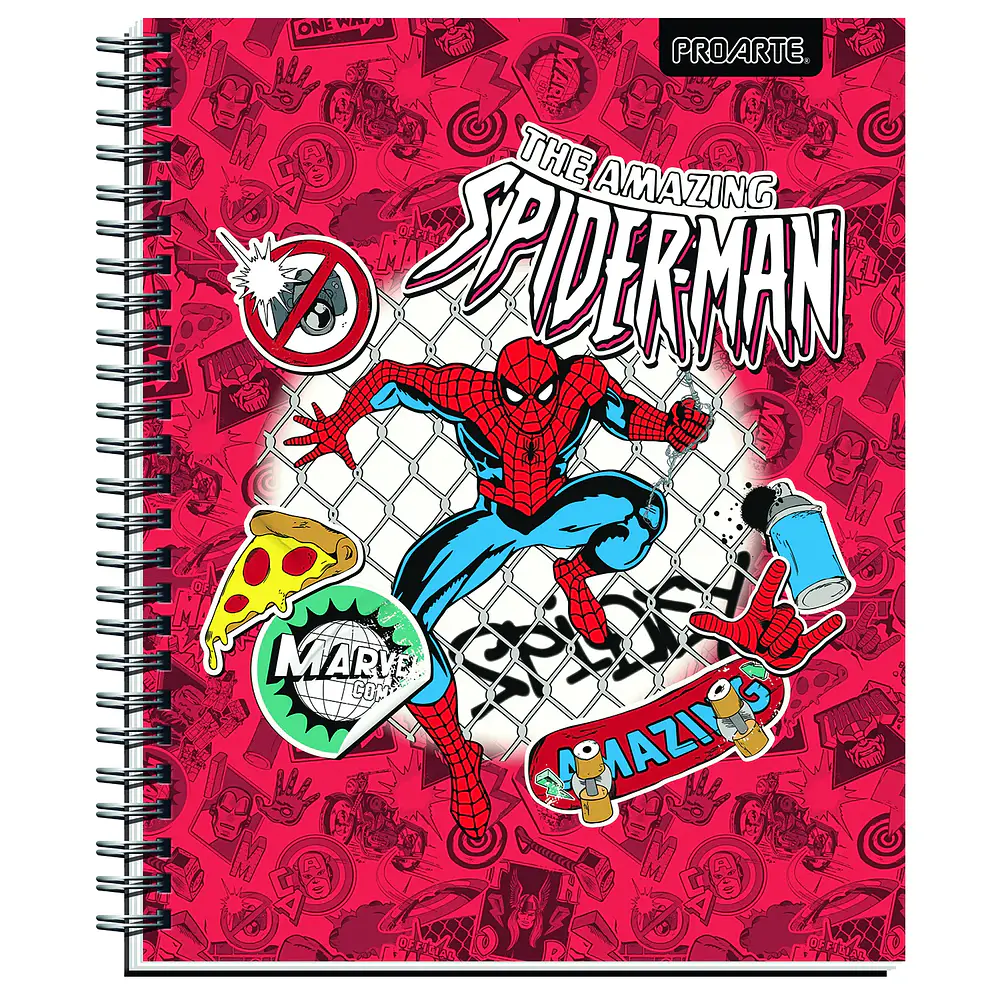 CUADERNO UNIVERSITARIO 100HJS MAT7MM. MARVEL COMICS