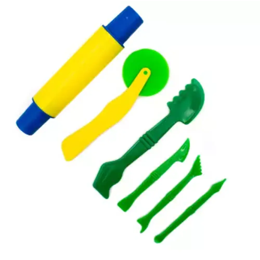 HERRAMIENTAS PLASTICAS PARA MASA 6 PIEZAS