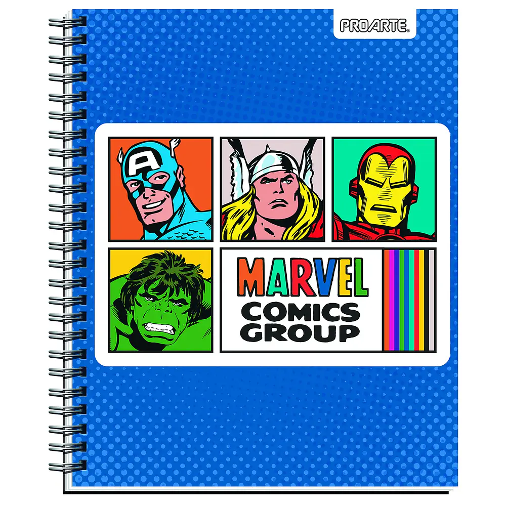 CUADERNO UNIVERSITARIO 100HJS MAT7MM. MARVEL COMICS