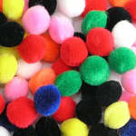 POMPONES 38 MILIMETROS - DIFERENTES COLORES