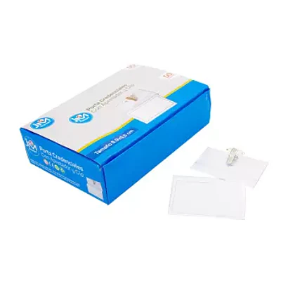 PORTA CREDENCIAL HORIZONTAL CON CLIP