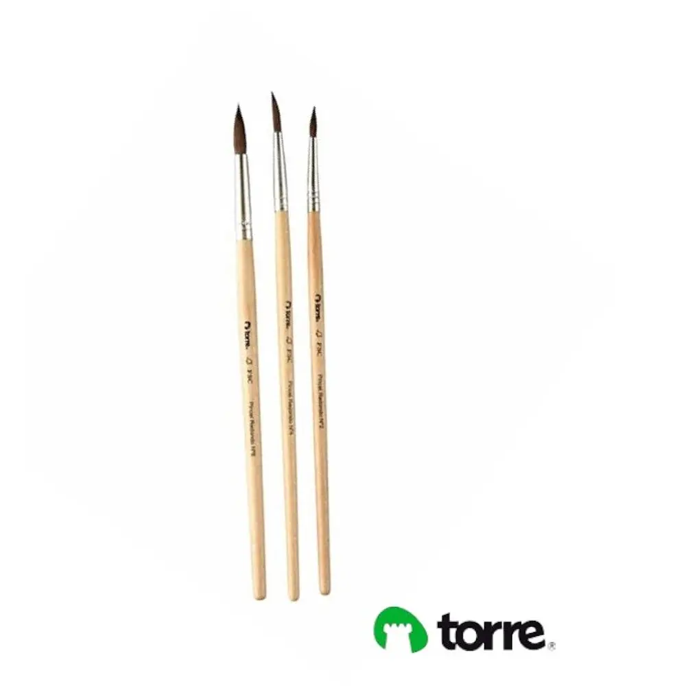 PINCEL REDONDO PELO CAMELLO - TORRE DIFERENTES GROSORES