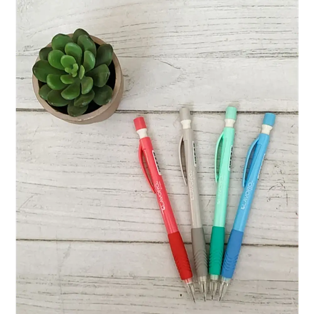 PORTAMINAS PLASTICO CON GRIP 0,5 MM