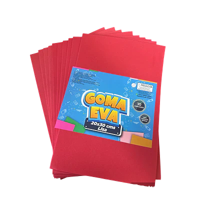 SET DE GOMA EVA LISA 20x30 CMS. - DIFERENTES COLORES