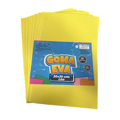 SET DE GOMA EVA LISA 20x30 CMS. - DIFERENTES COLORES