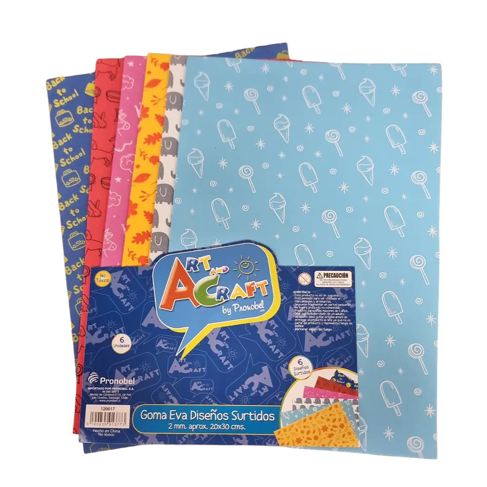 SET DE GOMA EVA DISEÑOS SURTIDOS - ART AND CRAFT