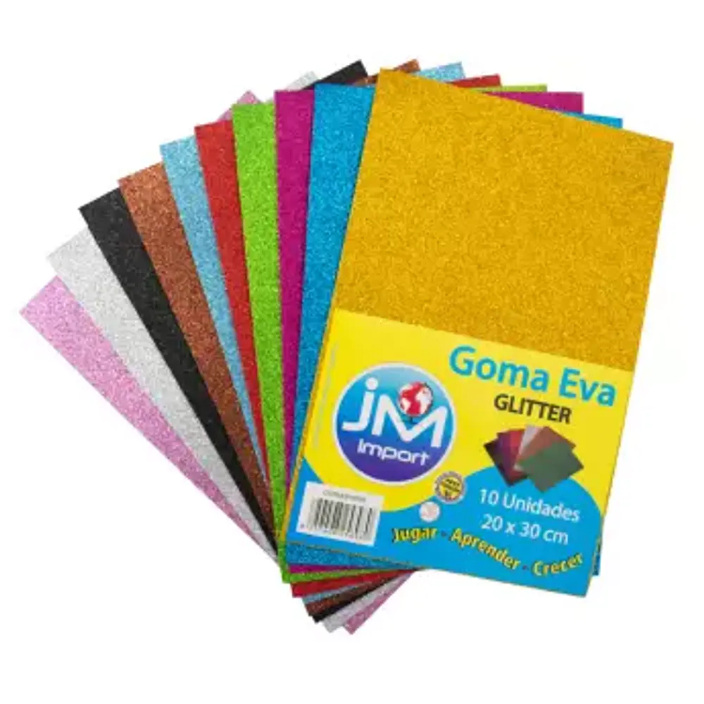SET DE GOMA EVA GLITTER JM