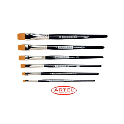PINCEL SINTETICO PLANO ARTEL SERIE 816 - DIFERENTES GROSORES