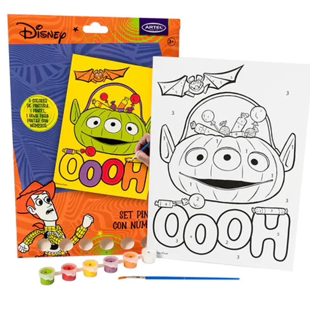 PINTA POR NUMEROS DISNEY HALLOWEEN