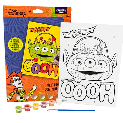 PINTA POR NUMEROS DISNEY HALLOWEEN
