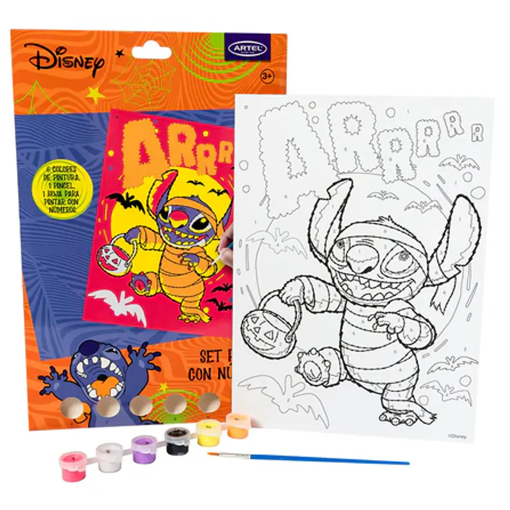 PINTA POR NUMEROS DISNEY HALLOWEEN