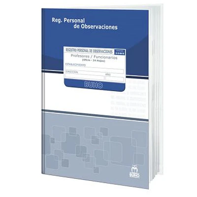 LIBRO CLASES REGISTRO PERSONAL DE OBSERVACIONES PROFESORES Y FUNCIONARIOS