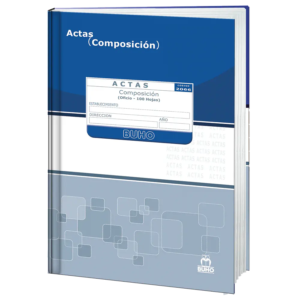 LIBRO DE ACTAS 100HJS COMPOSICION EMPASTADO