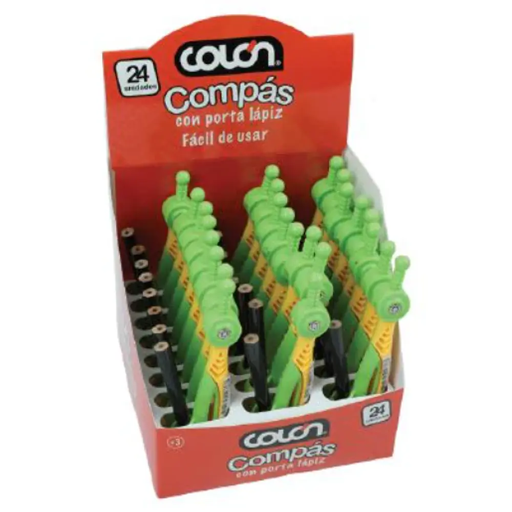 COMPÁS CON PORTALÁPIZ ESCOLAR