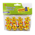 PINZAS DE MADERA ANIMALES TORRE