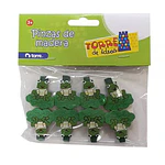 PINZAS DE MADERA ANIMALES TORRE