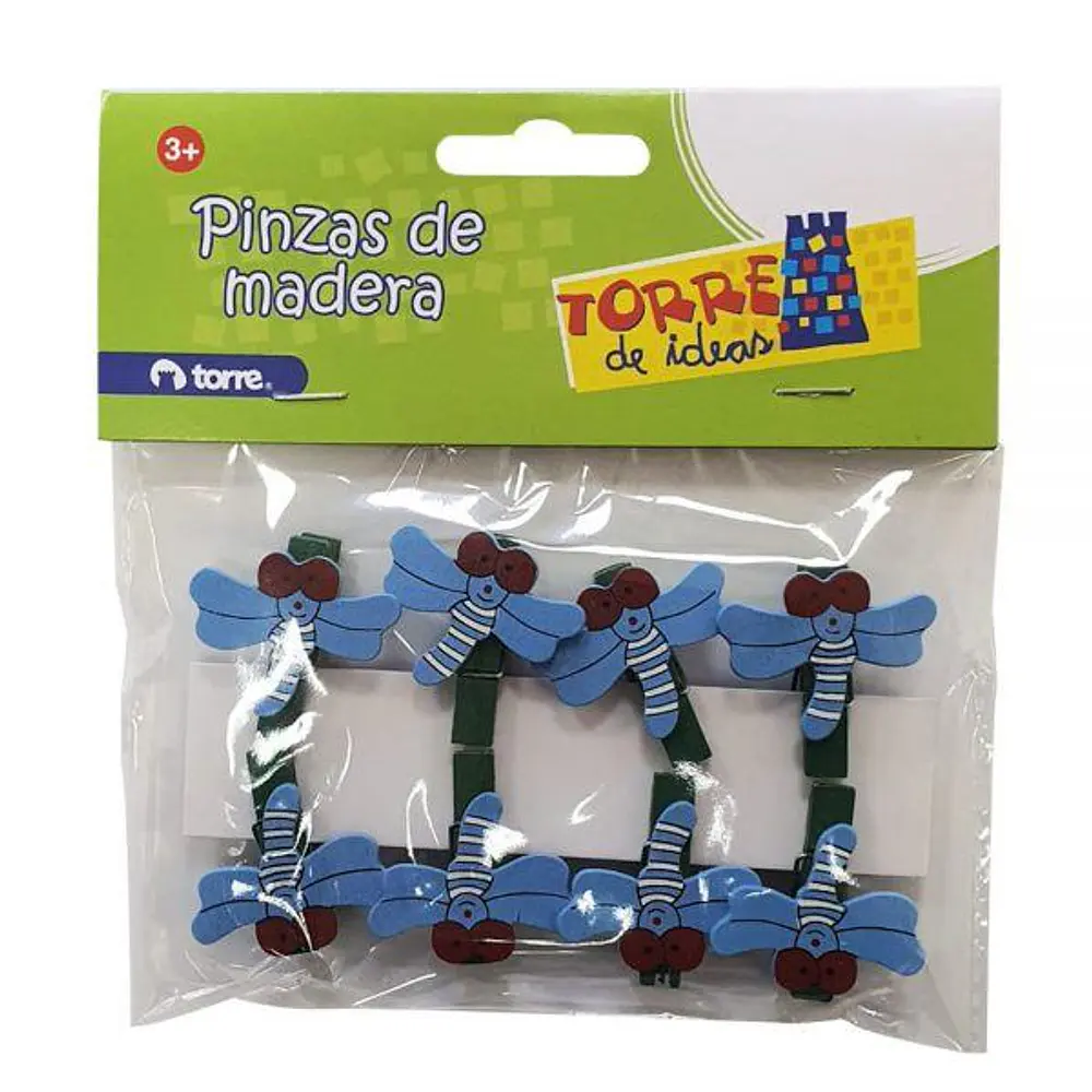 PINZAS DE MADERA ANIMALES TORRE