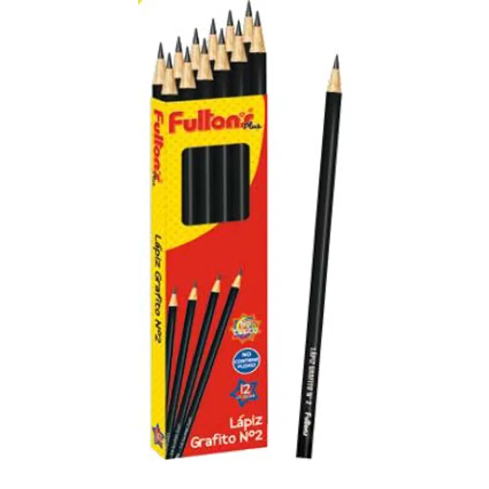LAPIZ GRAFITO N°2 REDONDO POR UNIDAD