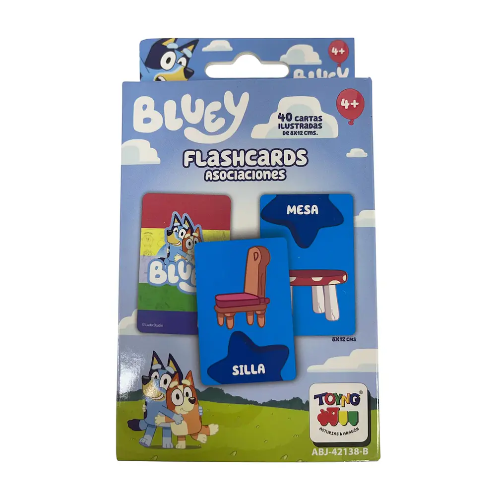 LAMINA FLASHCARD ASOCIACIONES BLUEY