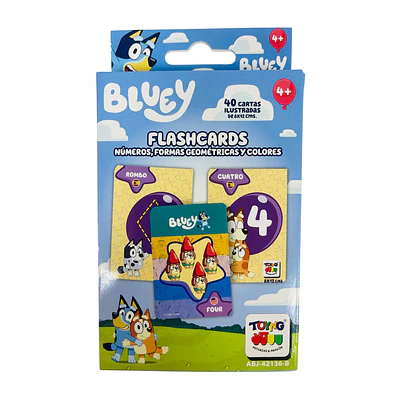  LAMINA FLASHCARD NUMEROS Y COLORES BLUEY