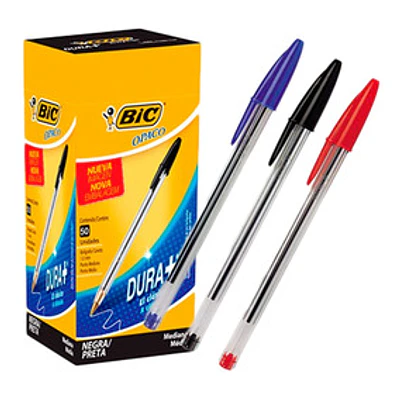 LÁPIZ PASTA BIC CRISTAL - DIFERENTES COLORES