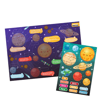 LÁMINA MAGNÉTICA SISTEMA SOLAR