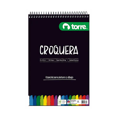 CROQUERA 21X32 100HOJAS OFICIO IMAGIA TORRE