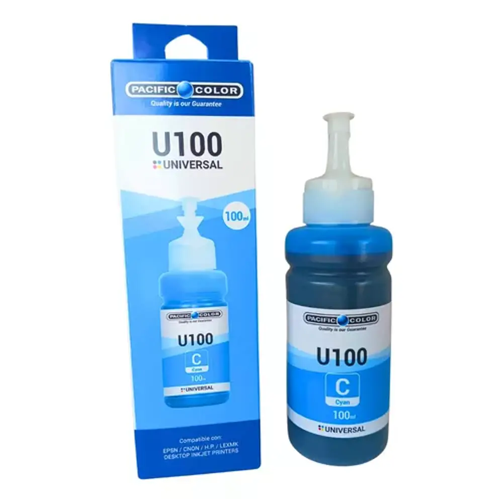 TINTA 100ML UNIVERSAL EPSON/CANON/HP CYAN