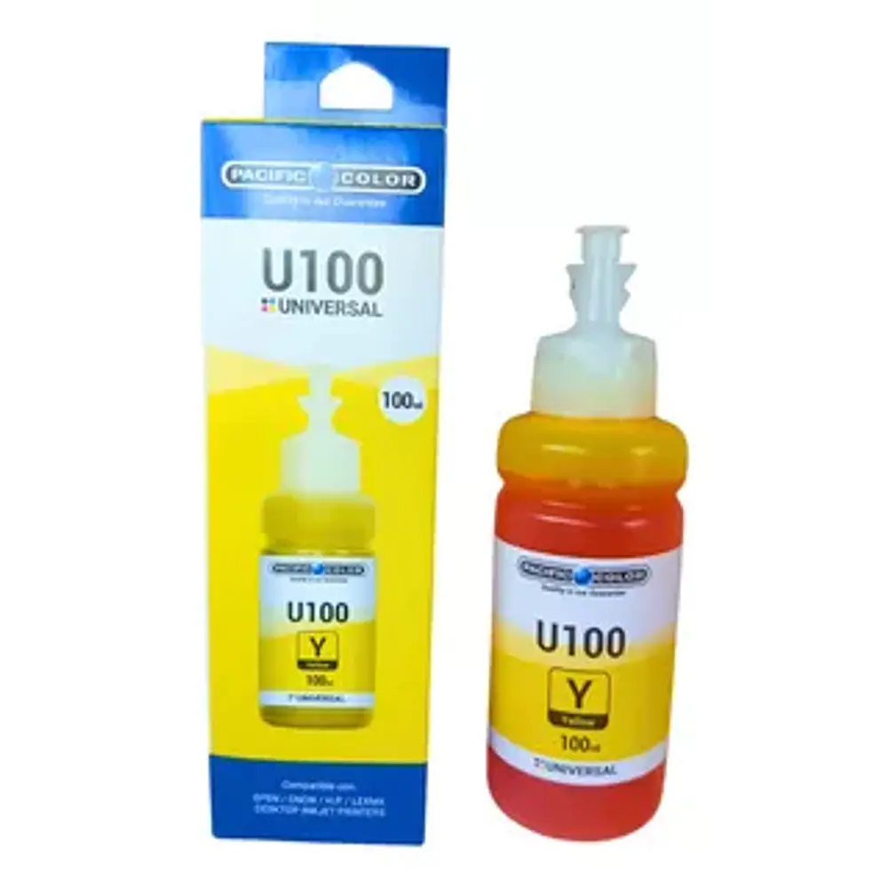 TINTA 100ML UNIVERSAL EPSON/CANON/HP YELLOW