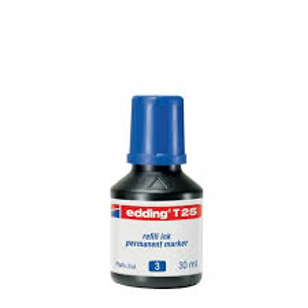 TINTA MARCADOR PERMANENTE AZUL 30ML.E-T25