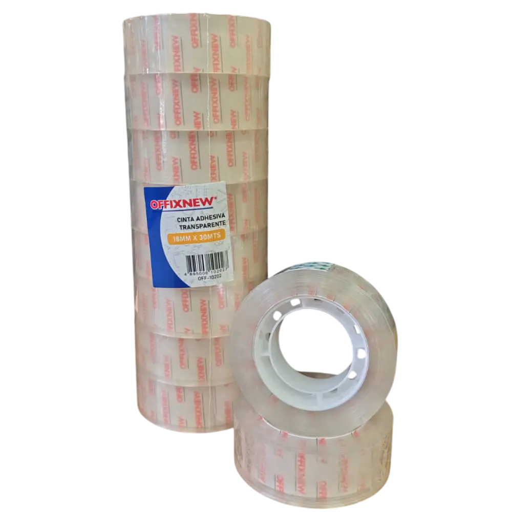 CINTA ADHESIVA TRANSPARENTE 18X30 METROS OFFIX