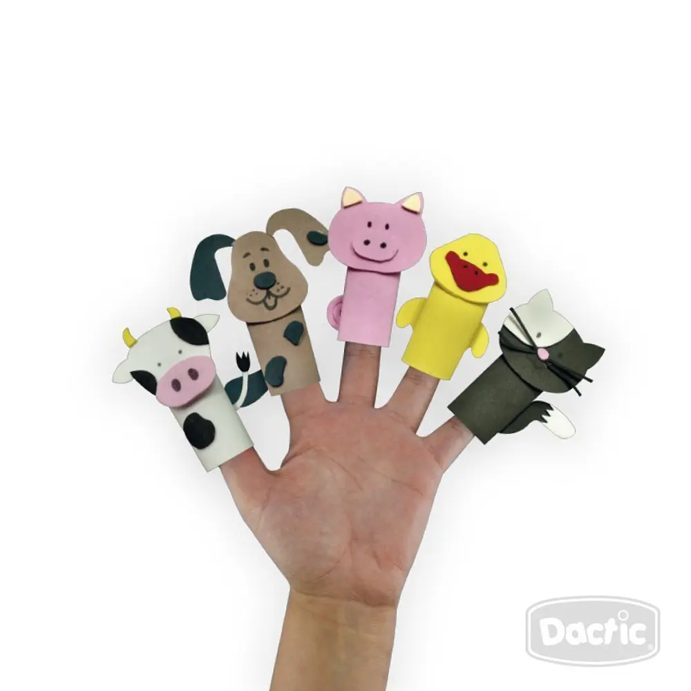 TITERES PARA DEDOS GOMA EVA 5 UNIDADES