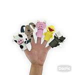 TITERES PARA DEDOS GOMA EVA 5 UNIDADES