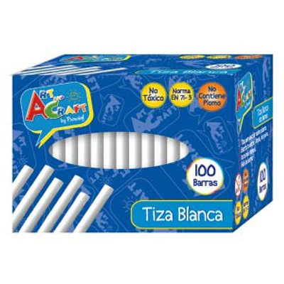 TIZA BLANCA 100 UNIDADES ART AND CRAFT