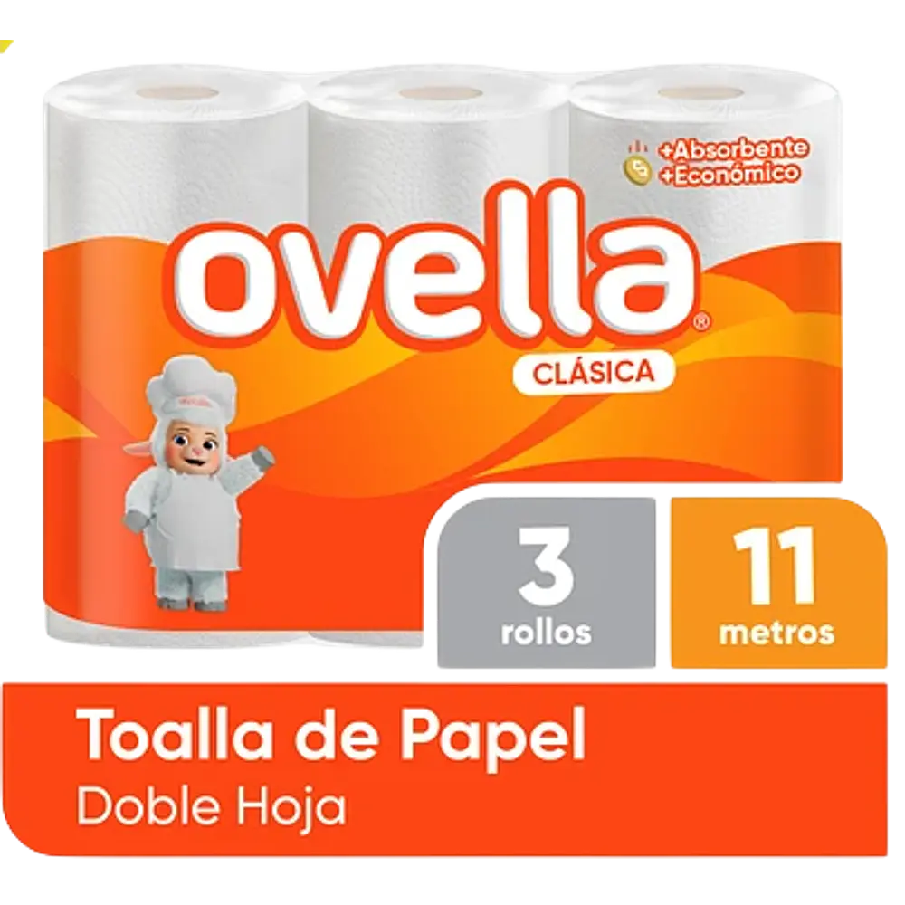 TOALLA PAPEL DOBLE HOJA 