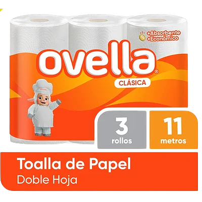 TOALLA PAPEL DOBLE HOJA 