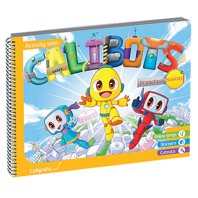 CUADERNO CALIGRAFIX CALIBOTS PRESCHOOL STARTER