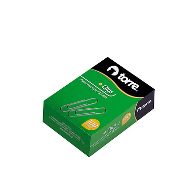 CLIPS METALICO 33MM PUNTA REDONDA