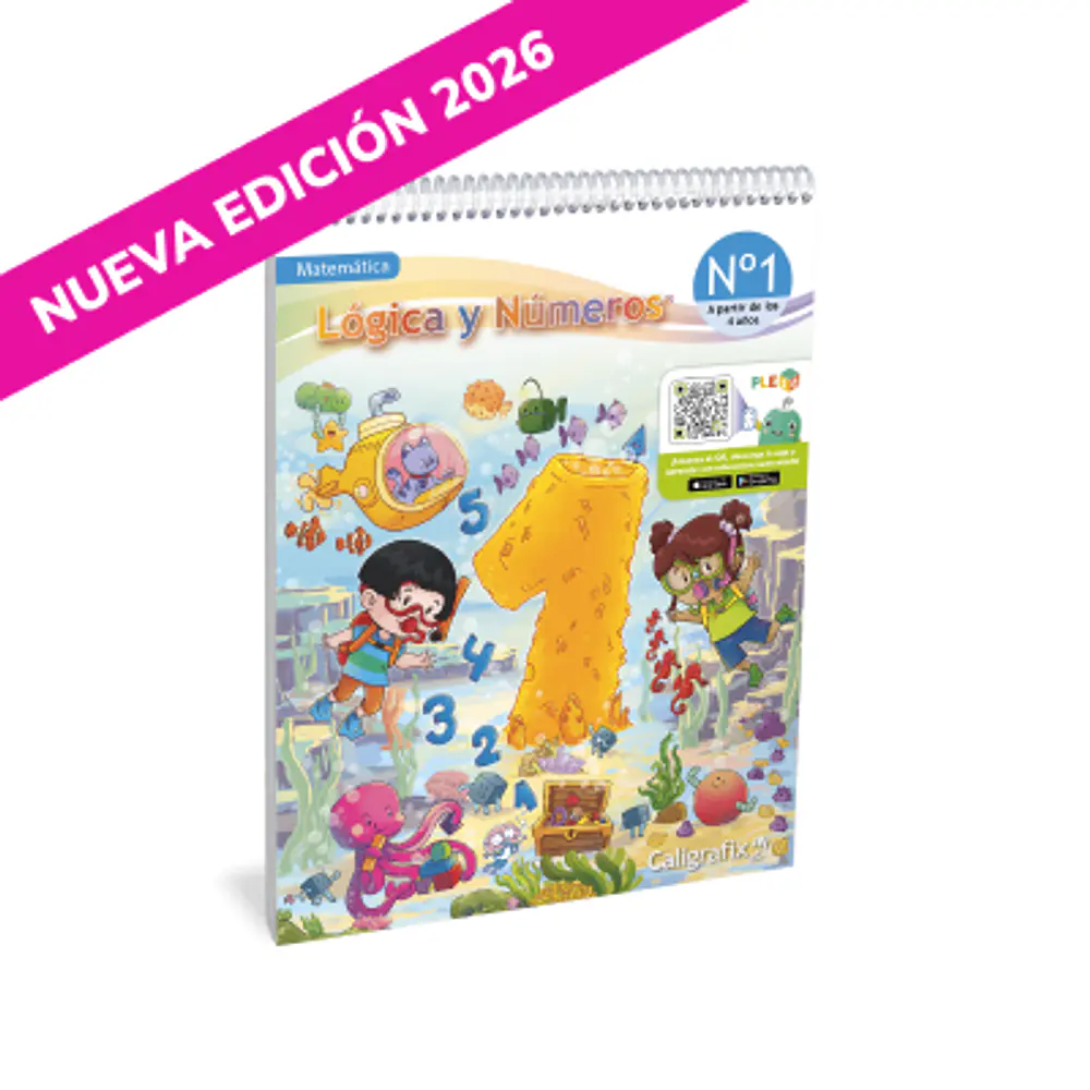 CUADERNO CALIGRAFIX LÓGICA Y NÚMEROS N°1