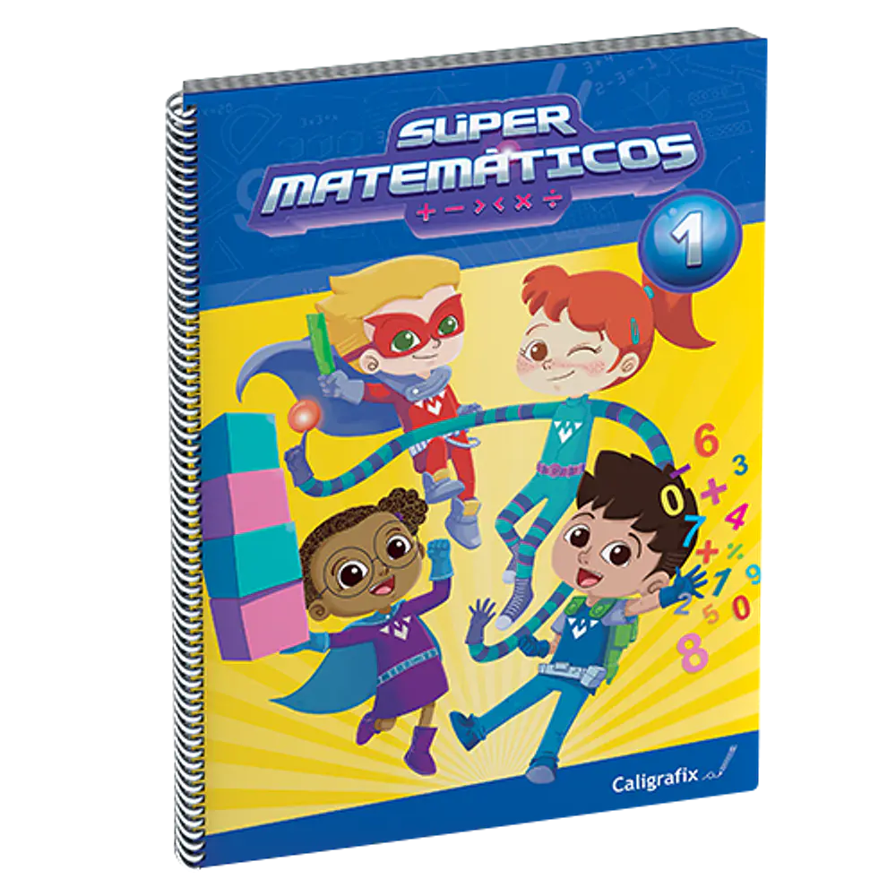 CUADERNO CALIGRAFIX SÚPER MATEMÁTICOS N°1
