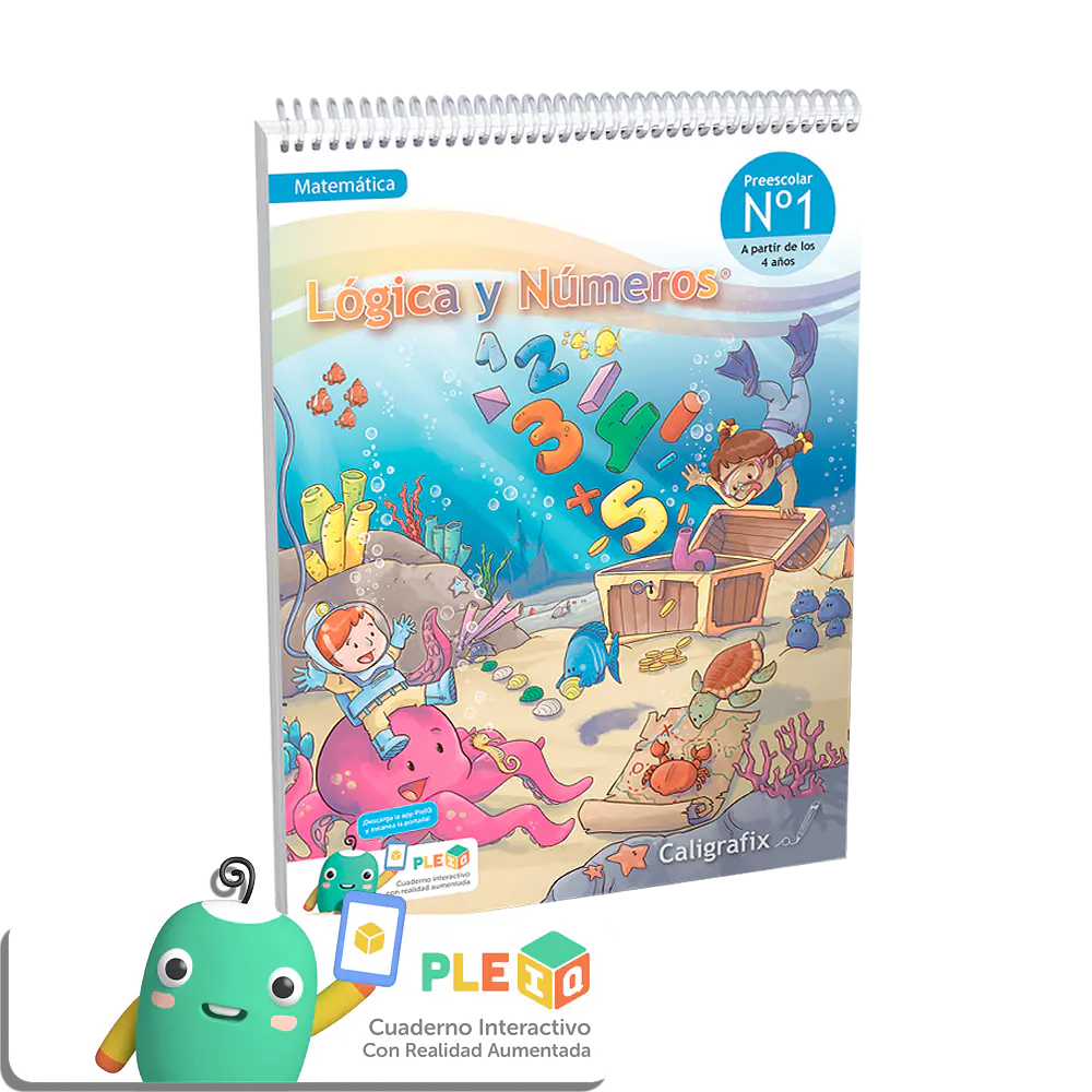 CUADERNO CALIGRAFIX LÓGICA Y NÚMEROS N°1