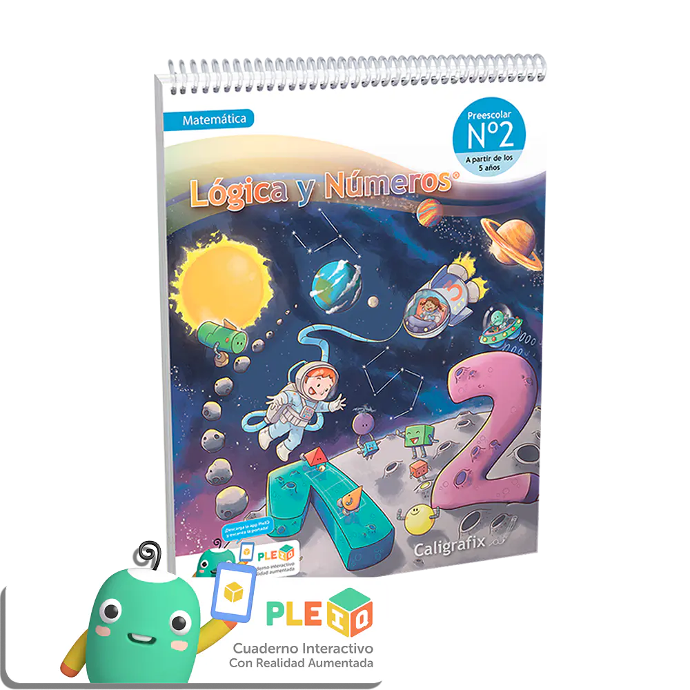 CUADERNO CALIGRAFIX LÓGICA Y NÚMEROS N°2